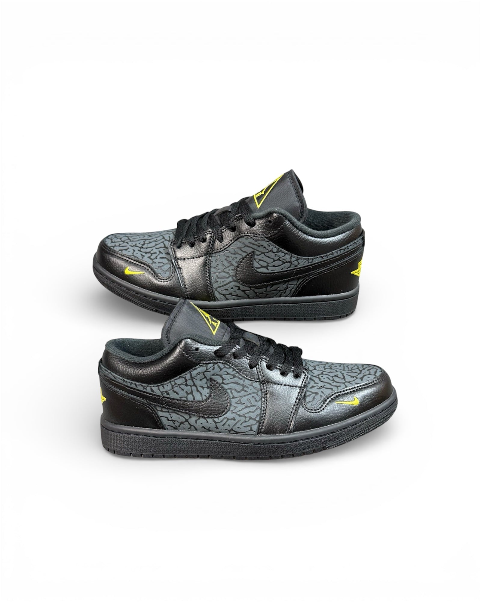 Air Jordan 1 Low "Black Elephant Print"