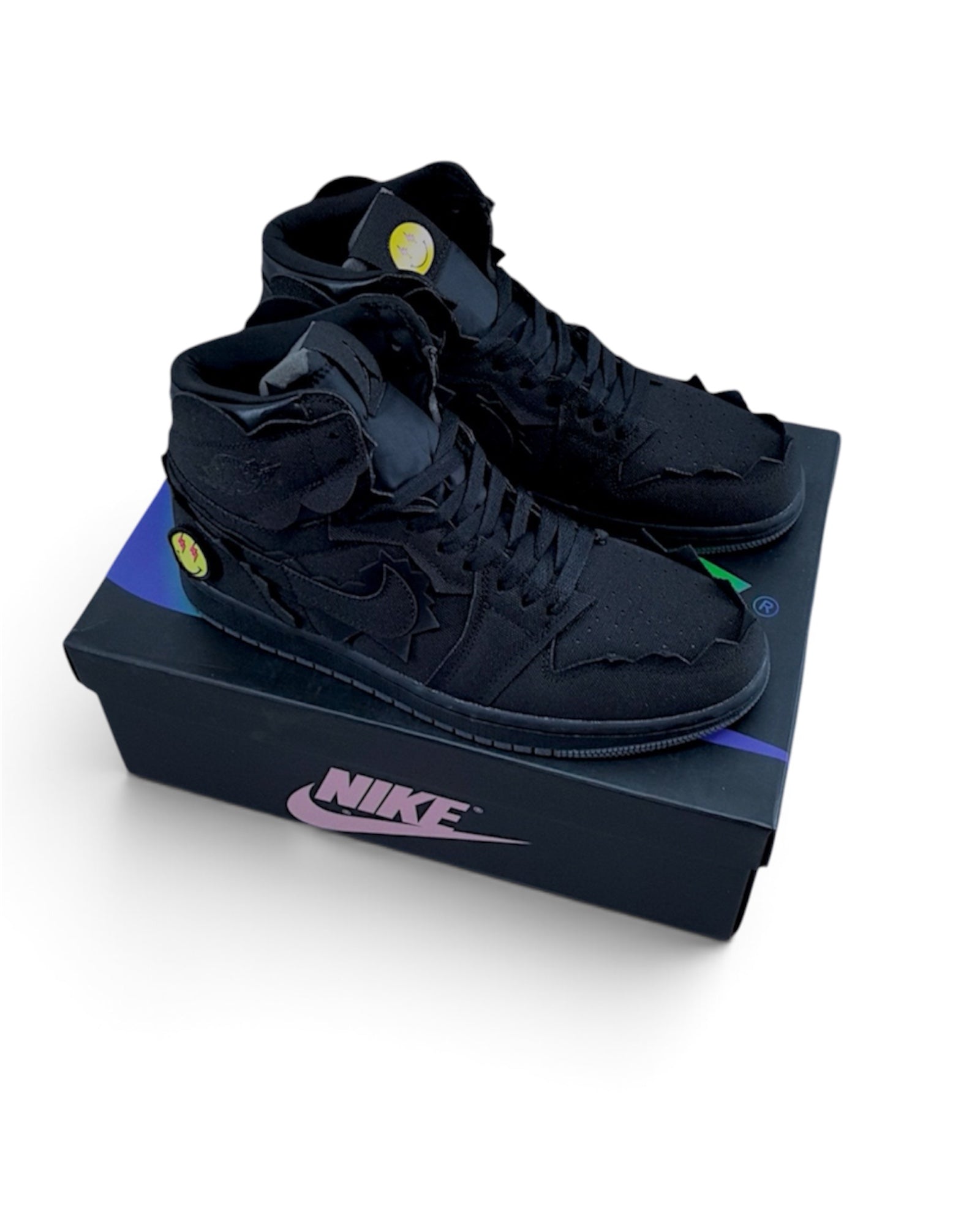 Air Jordan 1 High x J Balvin “Triple Black” Sample