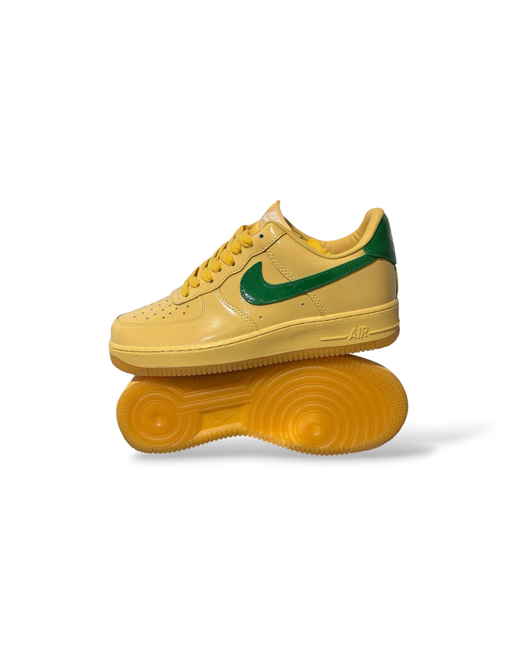 Air Force 1 Low Patent Leather “Topaz Gold Pine Green”