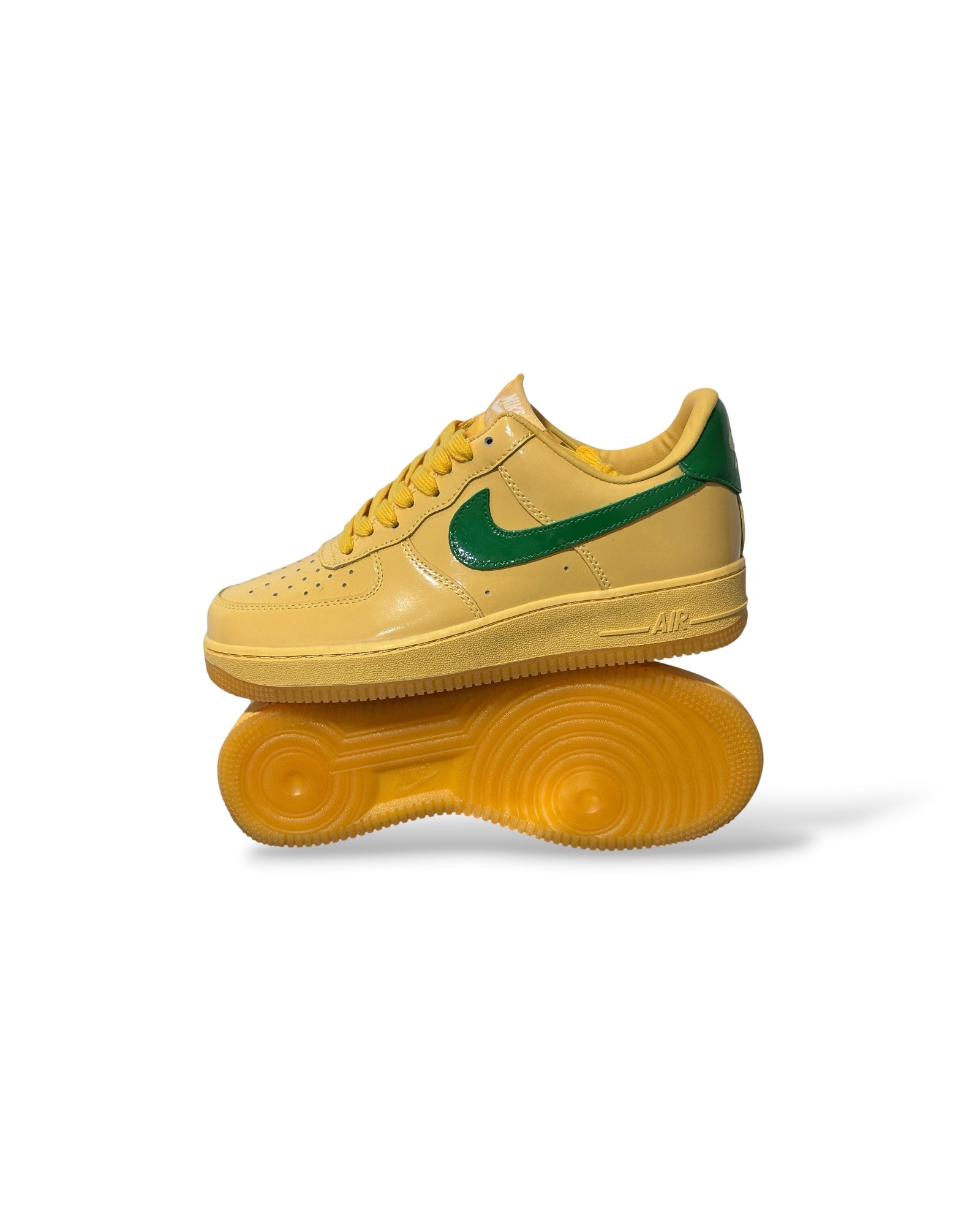 Air Force 1 Low Patent Leather “Topaz Gold Pine Green”