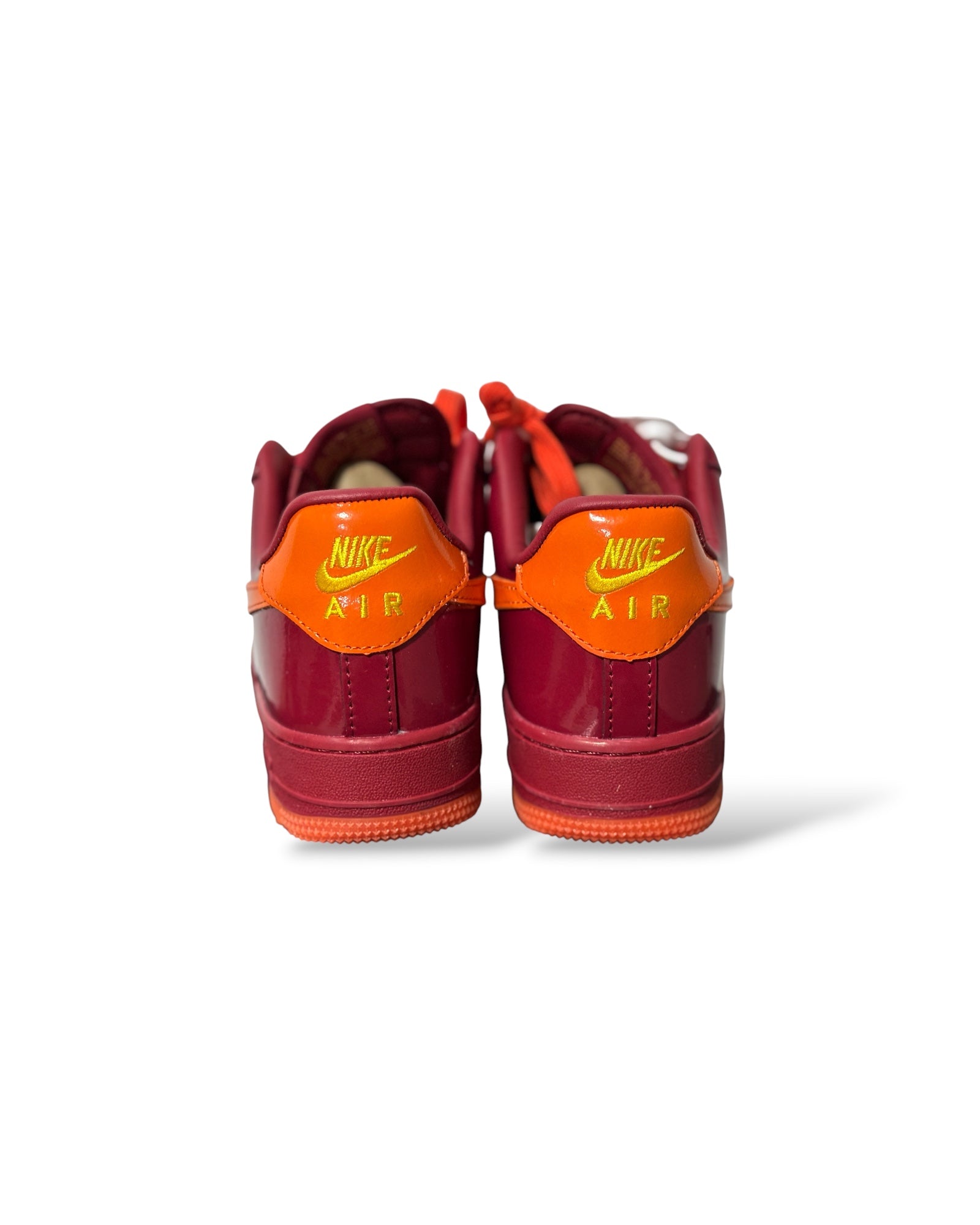 Air Force 1 Low Patent Leather “Dark Team Red Safety Orange”