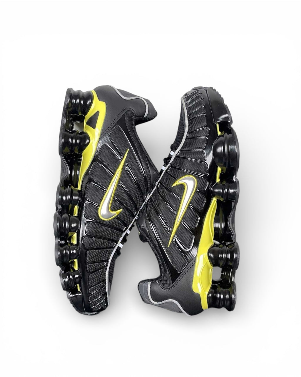 Shox TL Black Dynamic Yellow Metallic Silver