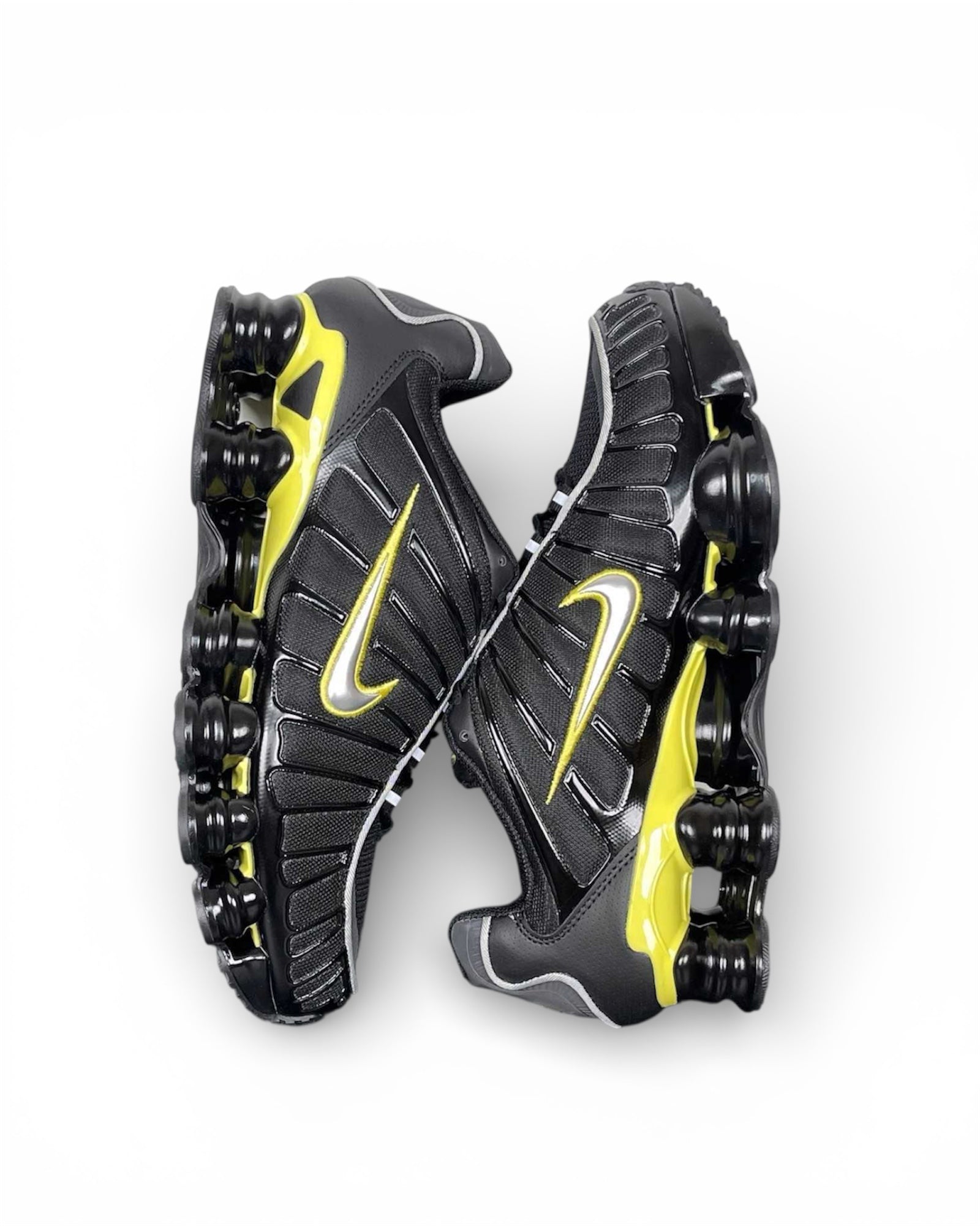 Shox TL Black Dynamic Yellow Metallic Silver