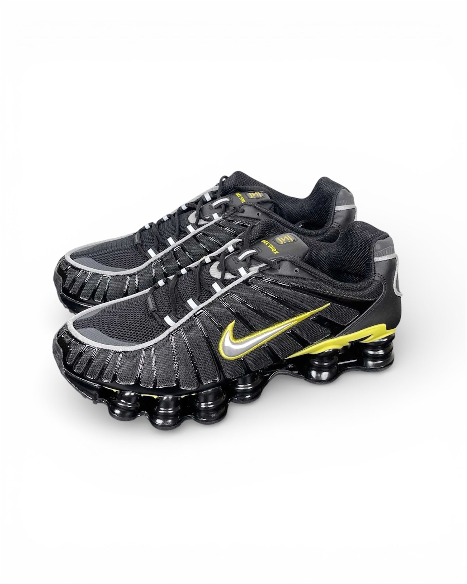 Shox TL Black Dynamic Yellow Metallic Silver