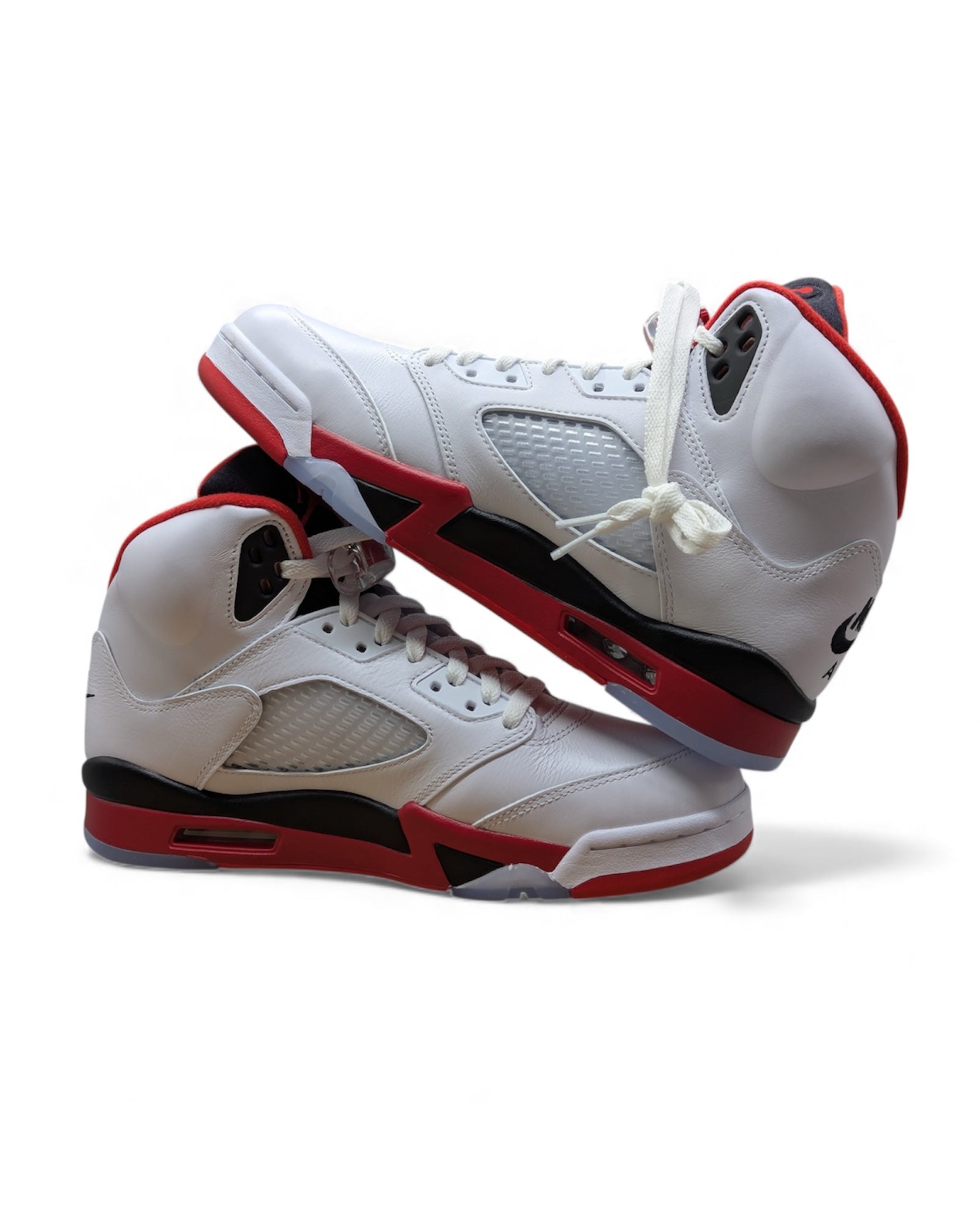 Air Jordan 5 "White/Fire Red/Black"