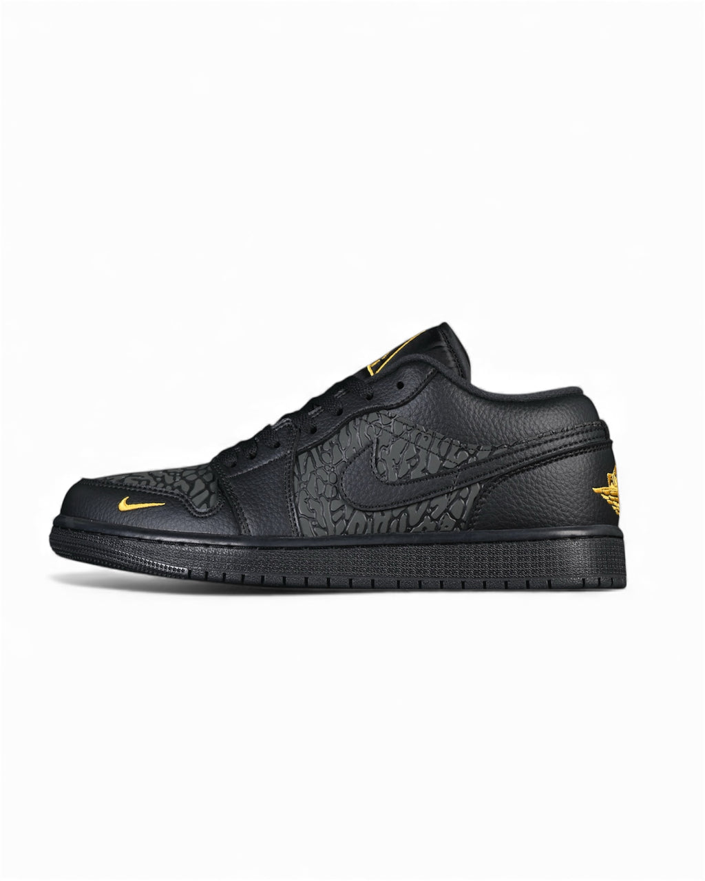 Air Jordan 1 Low "Black Elephant Print"
